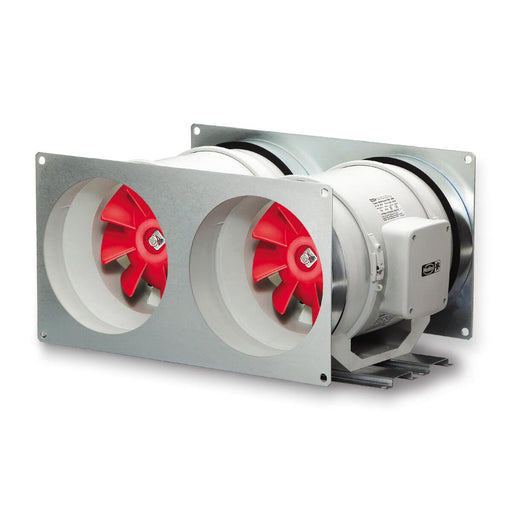 Helios Ventilatoren - Ventilator für Rohreinbau Multivent ParallelTwinUnit MVP 160 (3Karton) 1PH Bausatz 3 Karton
