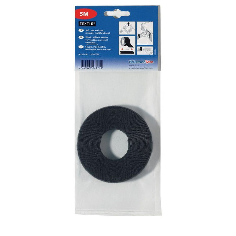 HellermannTyton - Kabelbinder Textie BK 5000x12,5 12,5mm/5m schwarz