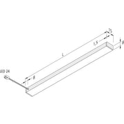 Hera - Decken-/Wandleuchte LED-Unterbauleuchte 61001427202 600mm wws