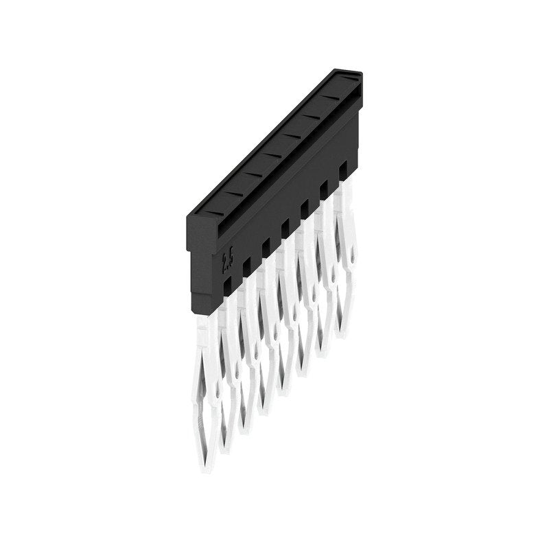Weidmüller - Querverbinder/Brücker für Reihenklemme Querverbinder ZQV 2.5N/8 BK gesteckt − 20 Stück