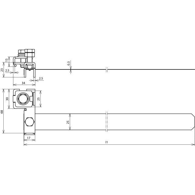 DEHN - Rohrschelle für Blitzschutz Bandrohrschelle BRS 27.89 AK #540104 1X10 2X6.8 GSG V2A