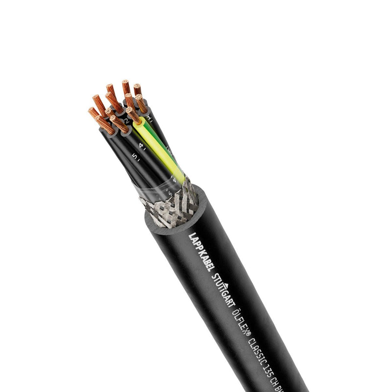 Lapp Kabel&Leitung - Energiekabel >= 1 kV, für ortsveränderlichen Einsatz ÖLFLEX CLASSIC 135 CH BK 1123477/1000 0,6/1 kV 3G2,5 − 1000 Meter