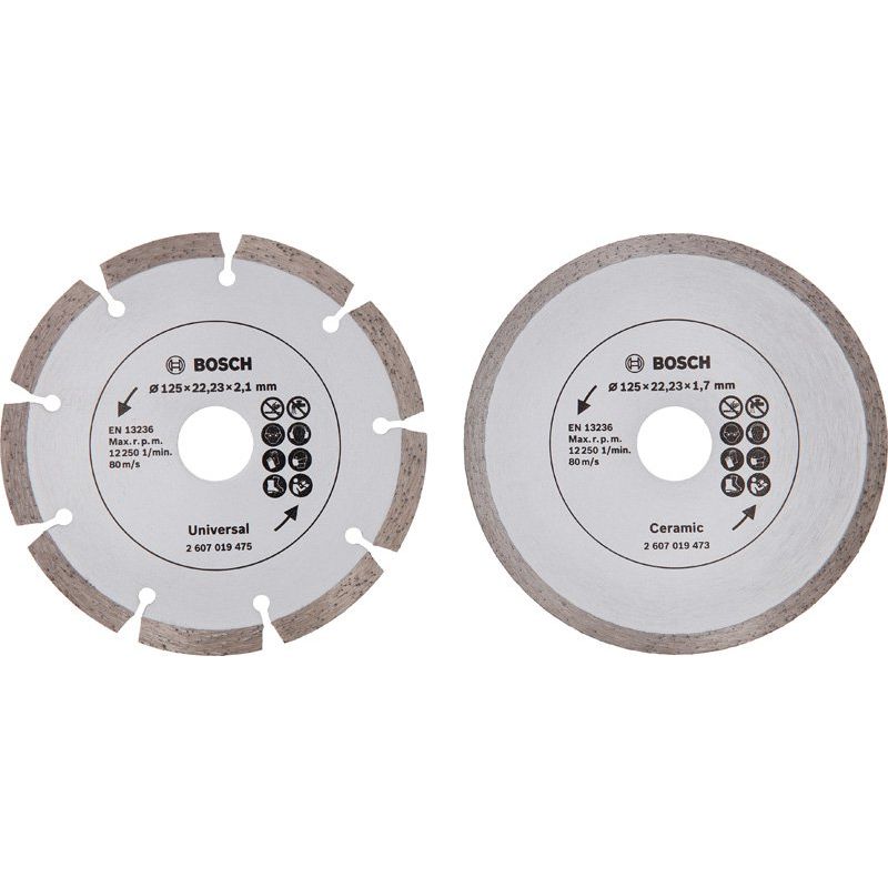 Bosch - Trenn-/Schleifscheibe Diamanttrennscheibe für 2607019484 Fliesen und