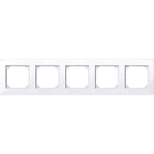 Merten - Abdeckrahmen M-PLAN-Rahmen 5f. aws/gl 515525