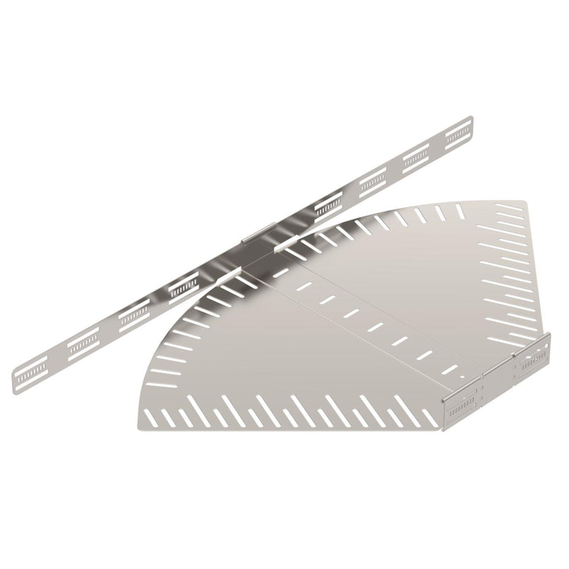 OBO Bettermann - Bogen für Kabelrinne Bogen, winkelverstellbar RB W 650 A4 60x500 rostfrei