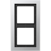 Jung - Abdeckrahmen Rahmen 2-fach alu ALD 2982 waage/senkrecht