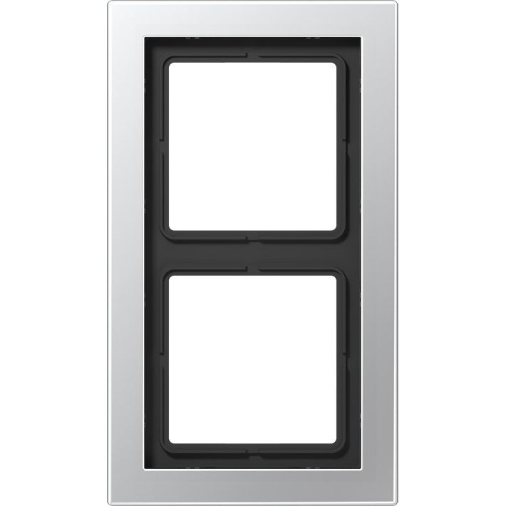 Jung - Abdeckrahmen Rahmen 2-fach alu ALD 2982 waage/senkrecht