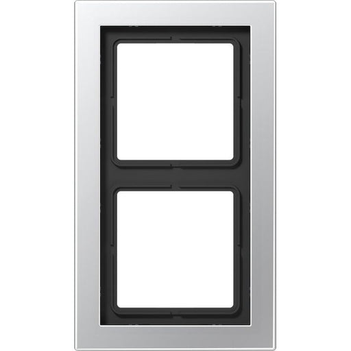 Jung - Abdeckrahmen Rahmen 2-fach alu ALD 2982 waage/senkrecht