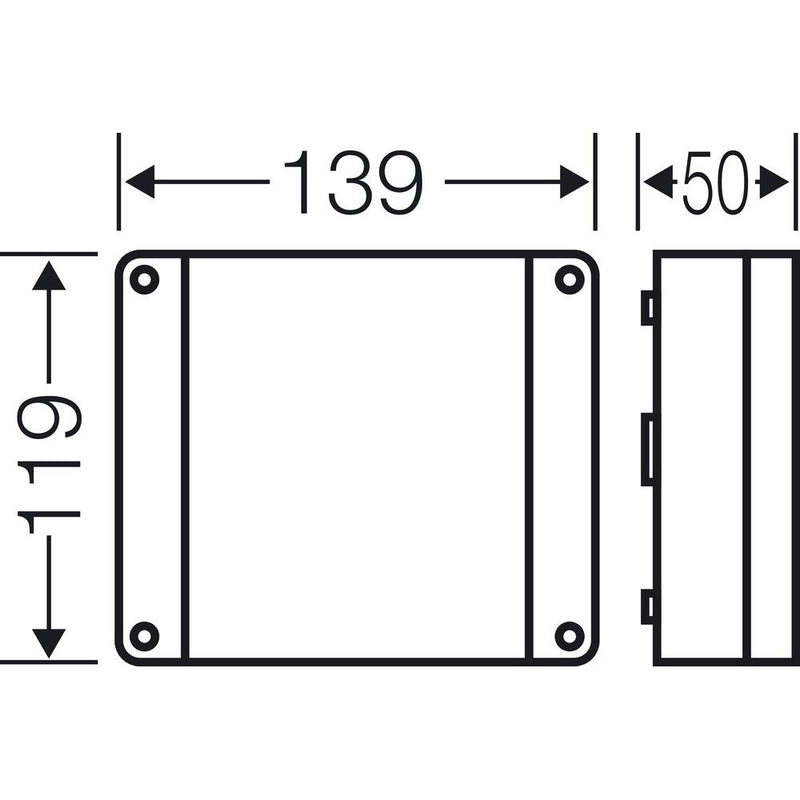 Hensel - Dose, Gehäuse für Montage auf der Wand/Decke Kabelabzweigdose DP 9222 1,5-2,5qmm 3ph. 4qmm