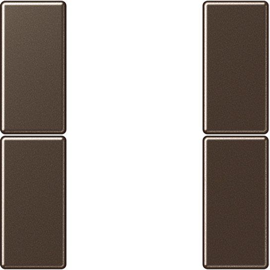 Jung - Abdeckung/Bedienelement für Installationsschalterprogramme Tastensatz, 2fach A 502 TSA MO komplett − 1 Stück