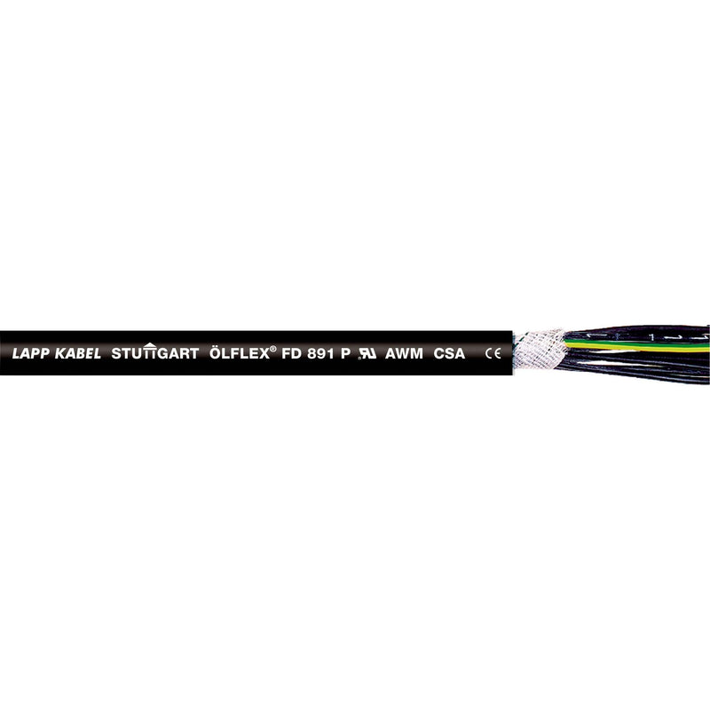 Lapp Kabel&Leitung - Energiekabel < 1 kV, für ortsveränderlichen Einsatz ÖLFLEX FD 891 P 7G0,75 1028107/500 − 500 Meter