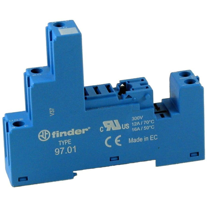 Finder - Relaissockel Schraubfassung 97.01 blau  − 1 Stück
