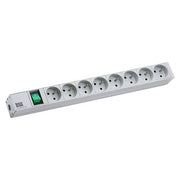 Bachmann - Power distribution unit (PDU) 19Zoll Steckdosenleiste 8f 333.419 mit Schalter, alu