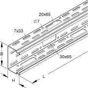 Niedax - Leitungsführungskanal Li-Unterteil LI 60.200/3 − 3 Meter