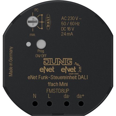 Jung - Bussystem-Lichtsteuereinheit Funk-Steuereinheit FM STD 8 UP DALI