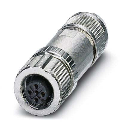 Phoenix Contact - Rundsteckverbinder, feldkonfektionierbar (Industriesteckverbinder) Steckverbinder SACC-M12FS-4PL SH