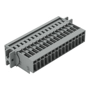 WAGO - Ein- und mehrpolige Klemmenleiste 1-Leiter-Stiftleiste 769-615/002-000 CAGECLAMP,4mm²,gr − 20 Stück