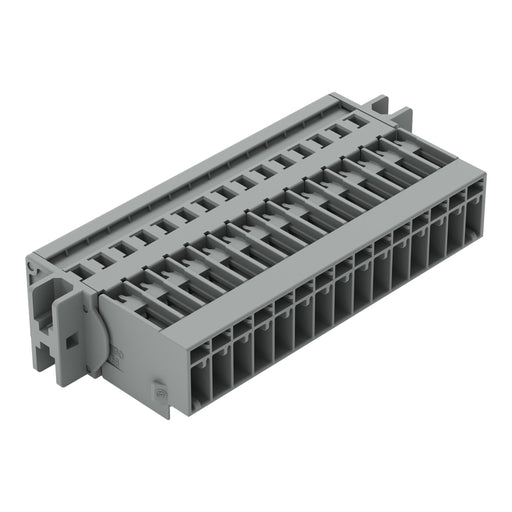 WAGO - Ein- und mehrpolige Klemmenleiste 1-Leiter-Stiftleiste 769-615/002-000 CAGECLAMP,4mm²,gr − 20 Stück