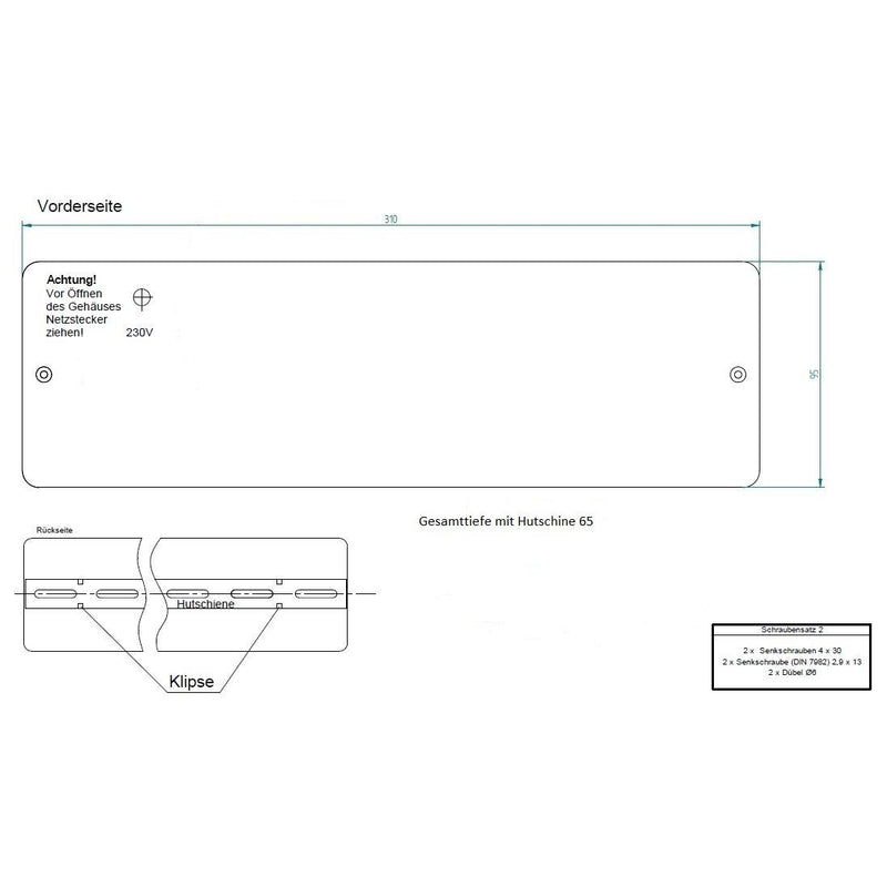Eberle Controls - Zubehör/Ersatzteile für Raumthermostat/Uhrenthermostat Klemmleiste EV 230 6-Kanal