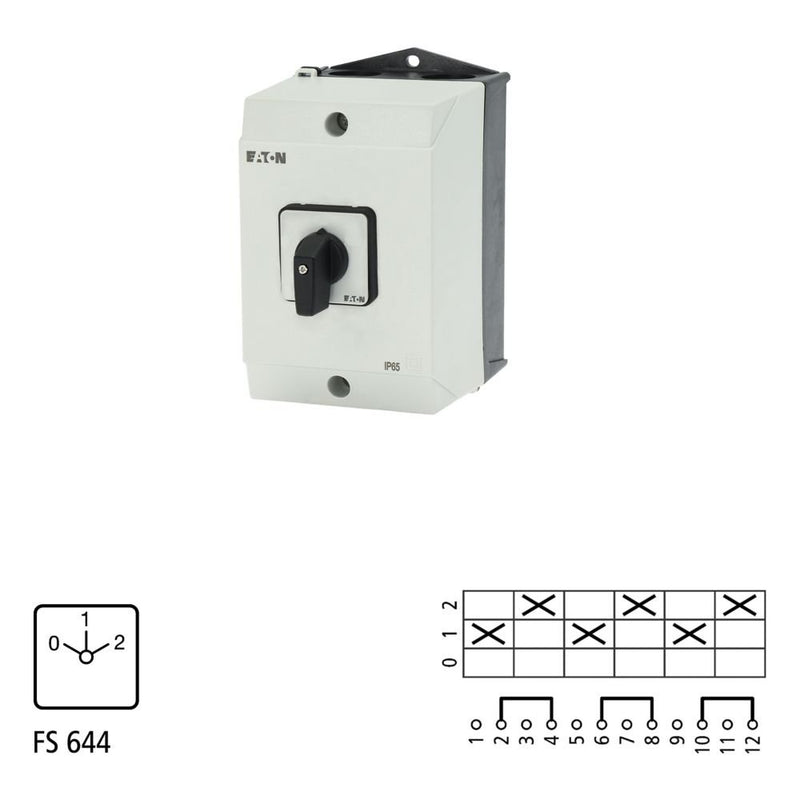 Eaton - Lastschalter Polumschalter T3-3-8451/I2 I(G)