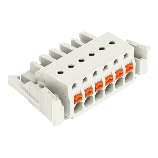 WAGO - Kabelsteckverbinder für Leiterplattensteckverbinder 1-Leiter-Federleiste 2721-106/037-000 Push-inCAGECLAMP,lgr − 50 Stück