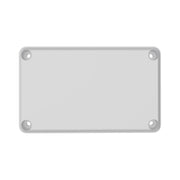 Eaton - Einführungsflansch für Kleingehäuse/Schaltschrank Flanschplatte IP55 F3A-2K-M50/16-1 Isolierstoff − 12 Stück