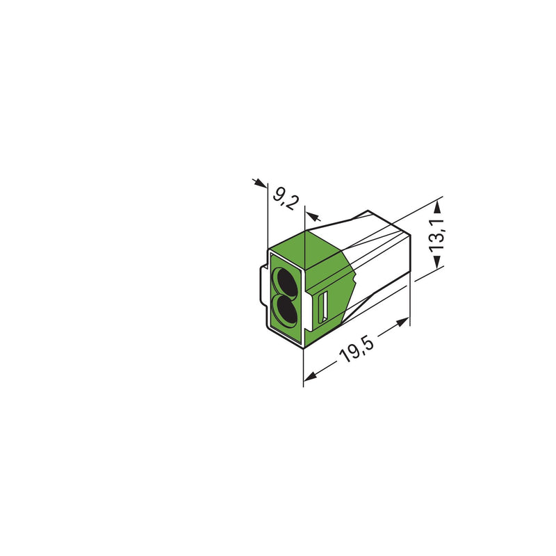 WAGO - Steckklemme Verbindungsdosenklemme 773-112 2,5mm² − 100 Stück