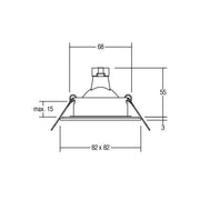 Brumberg Leuchten - Downlight/Strahler/Flutlicht NV-Einbauleuchte GX5,3 26005070 max 35W