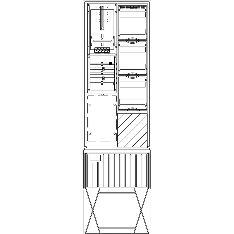 Elsta Mosdorfer - Zähler-Komplettschrank Zähleranschlusssäule ZS341.N2.24 A340 N2 1Z 3.HZ 24TE
