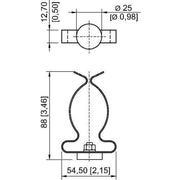Stahl - Mechanisches Zubehör/Ersatzteile für Leuchten Magnetfuß 120536