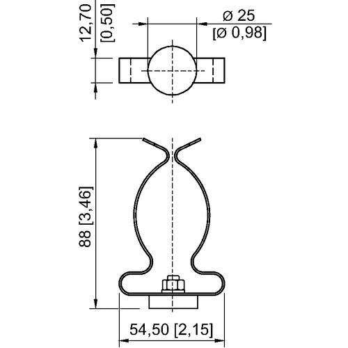 Stahl - Mechanisches Zubehör/Ersatzteile für Leuchten Magnetfuß 120536