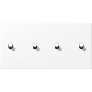 Jung - Abdeckung/Bedienelement für Installationsschalterprogramme Abdeckung mit Kipphebel AL 12-250 WWM R 07 Zylinder, 2fach, 2 x