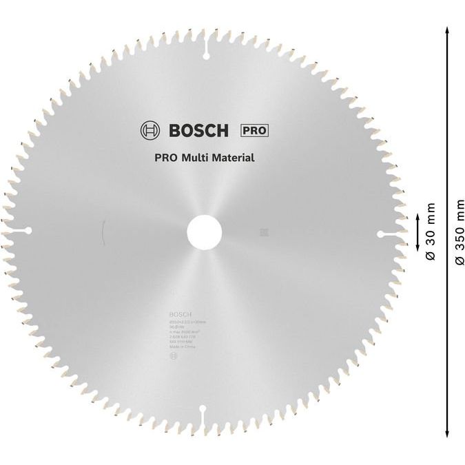 Bosch - Kreissägeblatt PRO Multi Material 2608640770 Kreissägeblatt 350 x