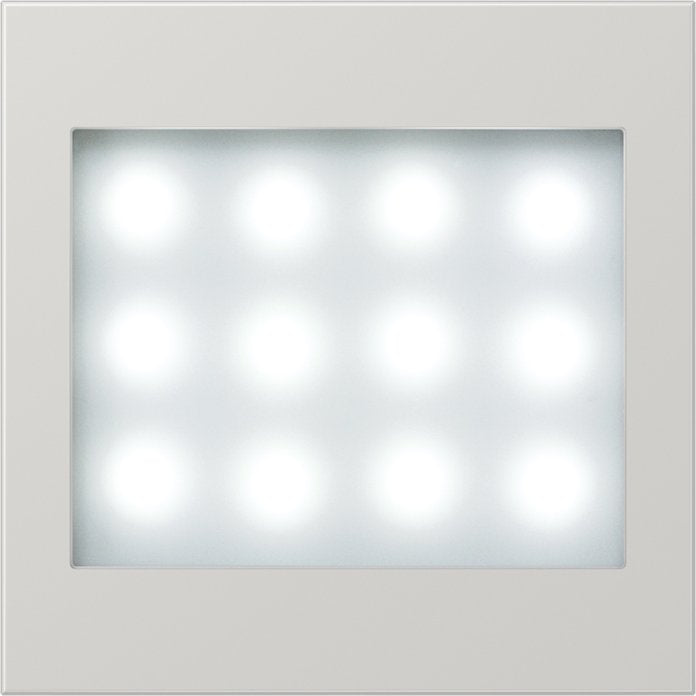 Jung - Beleuchtungseinsatz für Installationsschalterprogramme LED-Leselicht lichtgr LS 539 LG LED LW-12 weiße LEDs