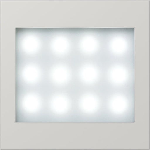 Jung - Beleuchtungseinsatz für Installationsschalterprogramme LED-Leselicht lichtgr LS 539 LG LED LW-12 weiße LEDs