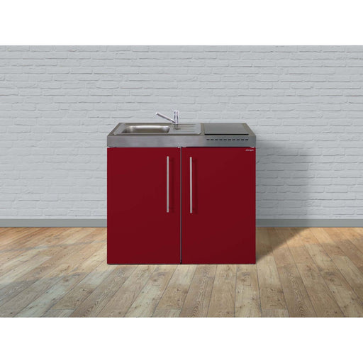 Stengel - Mini-Küche Miniküche Premiumline MPBR100IKFreBli Bordeauxrot