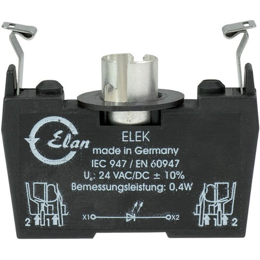 Schmersal - Lampenfassungsblock für Befehls- und Meldegeräte Leuchtelement ELEK mit Fassung − 1 Stück by Schmersal
