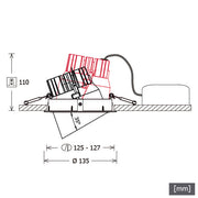 LTS Licht&Leuchten - Downlight/Strahler/Flutlicht LED-Einbaustrahler CSAR502.940.OV46D.ws 940, DALI, ws