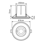 ESYLUX - Bussystem-Bewegungsmelder Decken-Präsenzmelder PDFLAT360i8R.WHFMKNX