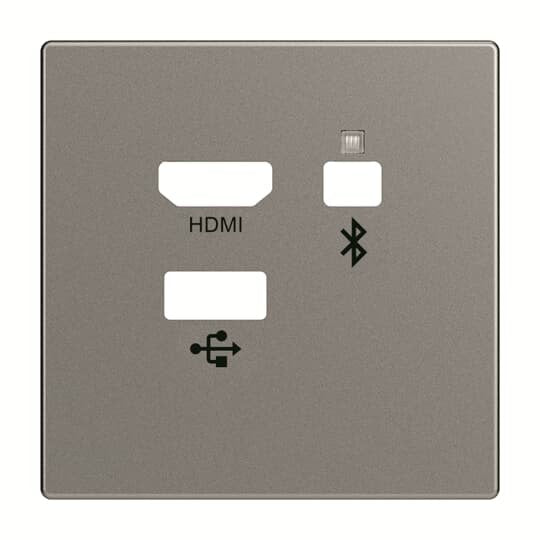 Busch-Jaeger - Einsatz/Abdeckung für Kommunikationstechnik Zentralscheibe 8256-803 Media Connector