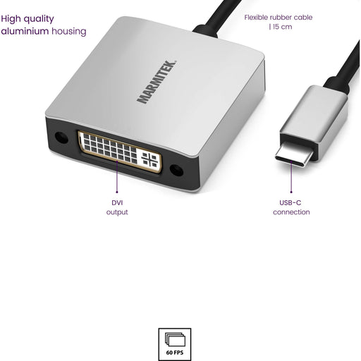 MARMITEK - Zubehör/Ersatzteile für Unterhaltungselektronik Adapter USB Typ C MARMITEK ConUSB-C/DV zu DVI