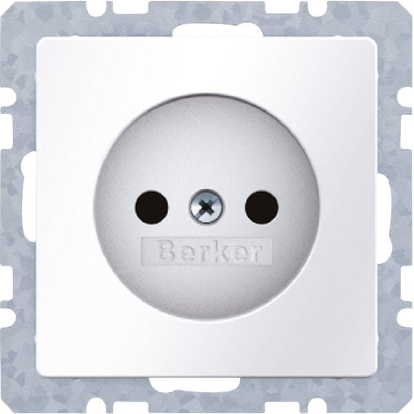 Berker - Steckdose o.Schutzkontakt 6167036089 kt Berker Q.1 polarw