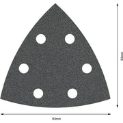 Bosch - Schleifpapier/Schleifvlies PRO F355 Schleifblatt, 93 2608605192 mm, G80, 5-tlg