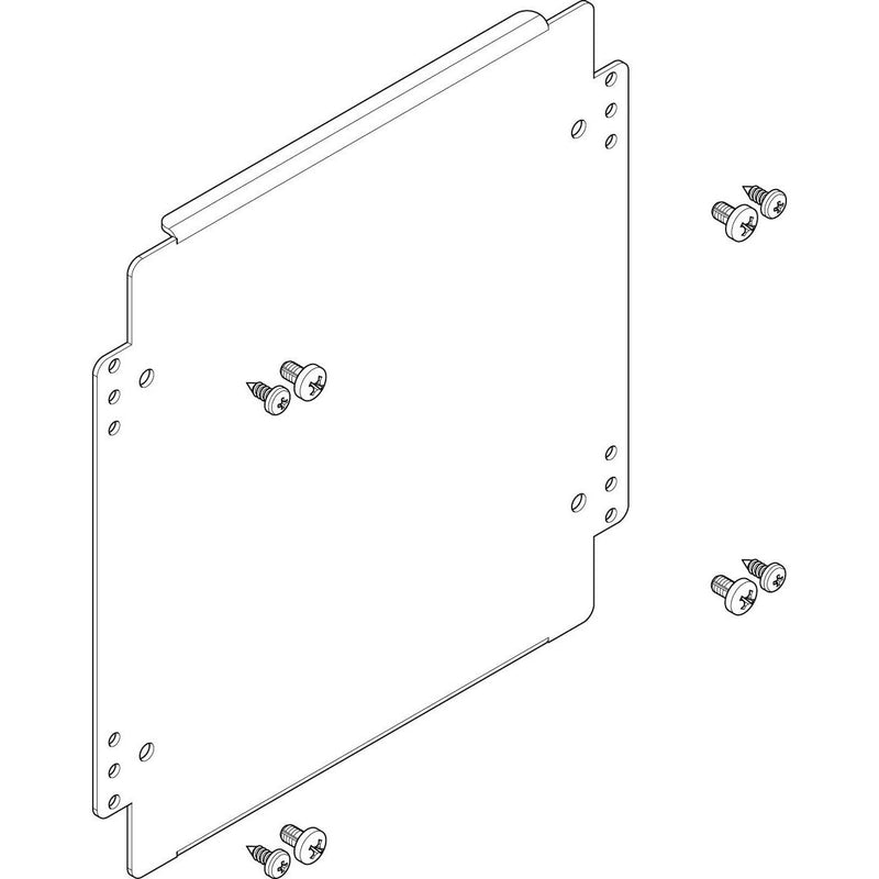 ABN - Montageplatte für Verteilergehäuse Montageplatte FMA12N 244x250mm 1FB/2RE