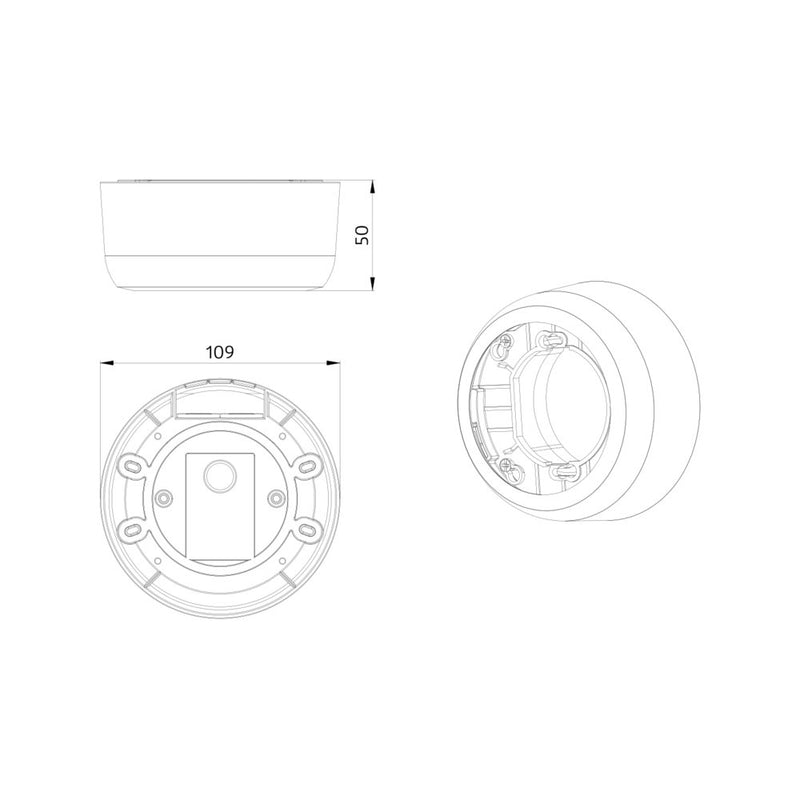BEG Brück Electronic - Zubehör/Ersatzteile für Bewegungsmelder Montageset 93723 schwarz