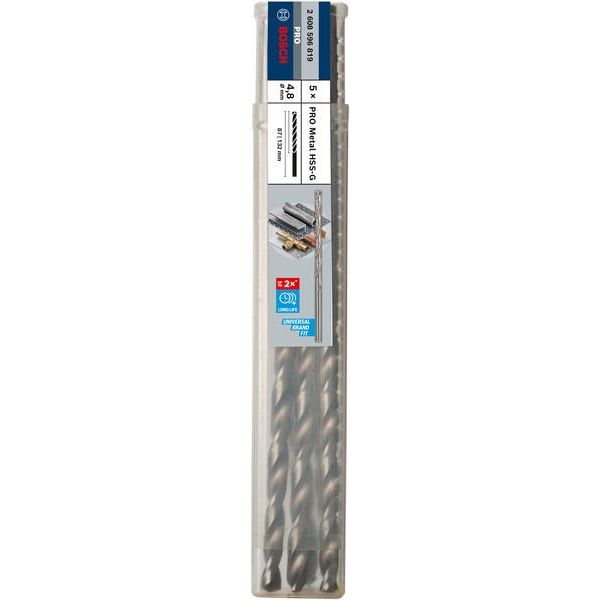 Bosch - Bohrer PRO Metal HSS-G 2608596819 Spiralbohrer 4,8 x