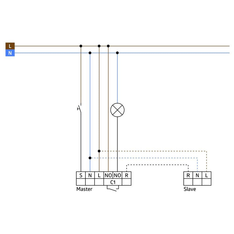 BEG Brück Electronic - Bewegungsmelder/Präsenzmelder komplett Präsenzmelder PD2-S-DE Slave