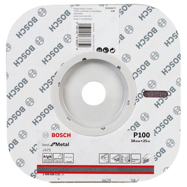 Bosch - Schleifpapier/Schleifvlies Schleifrolle J475 Best for 2608608C32 Metal