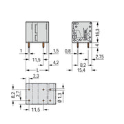WAGO - Leiterplattenklemme 2624-3503 4mm² − 80 Stück