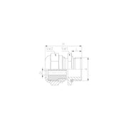 Jacob - Kabelverschraubung MS-Kabelverschraubung 121311 PG11 − 50 Stück